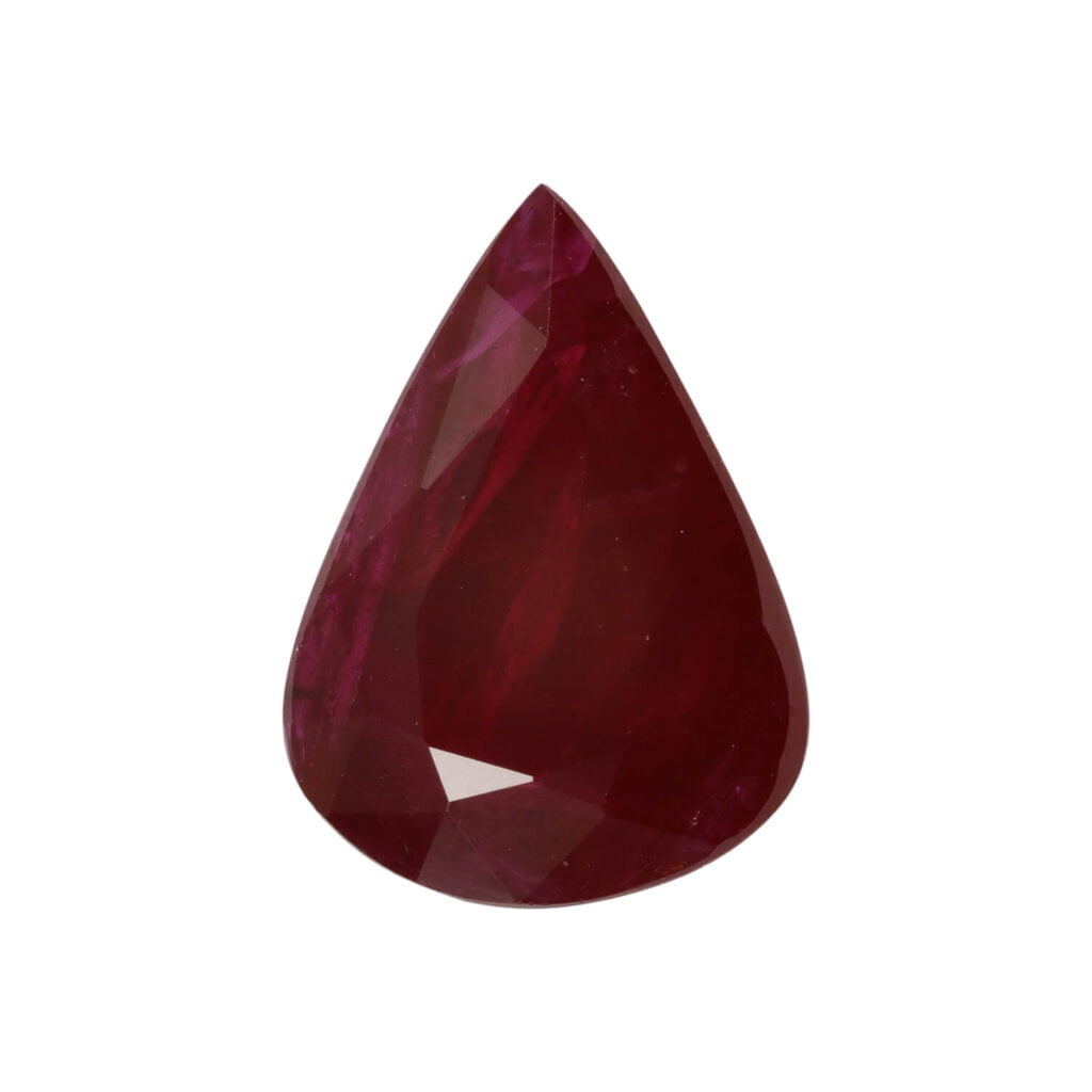 Rubino Goccia 9x11mm 3.36 Ct.