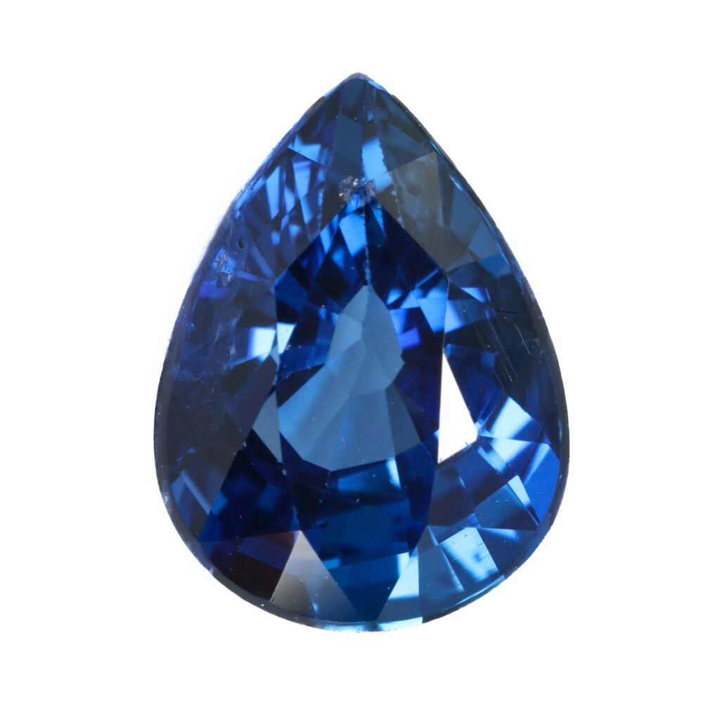 Zaffiro Goccia 8x10mm 3.21 Ct.